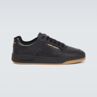 hete verkoop ontwerper Saint Laurent SL/61 leren sneakers zwart