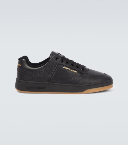 hete verkoop ontwerper Saint Laurent SL/61 leren sneakers zwart