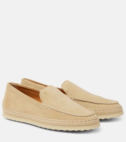 hete verkoop ontwerper Tods Suède espadrilles beige