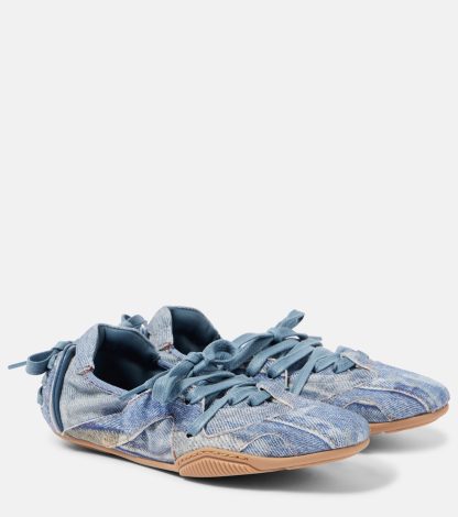 hete verkoopluxe Acne Studios Denim sneakers blauw