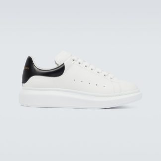 hete verkoopluxe Alexander McQueen Oversized leren sneakers veelkleurig