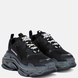 hete verkoopluxe Balenciaga Triple S sneakers zwart