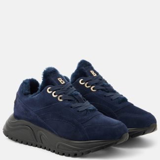 hete verkoopluxe Bogner Malaga suède sneakers blauw