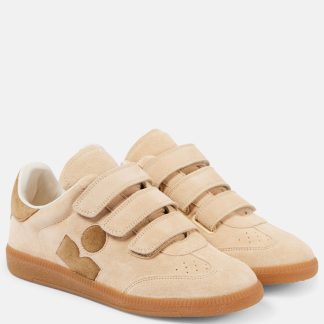 hete verkoopluxe Isabel Marant Beth suède sneakers beige