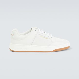 hete verkoopluxe Saint Laurent SL/61 leren sneakers wit