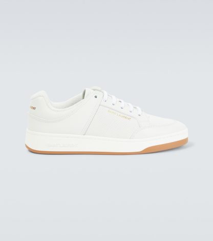 hete verkoopluxe Saint Laurent SL/61 leren sneakers wit