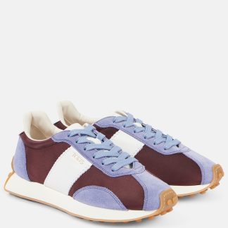 hete verkoopluxe Tods T Vintage sneakers met suède rand veelkleurig