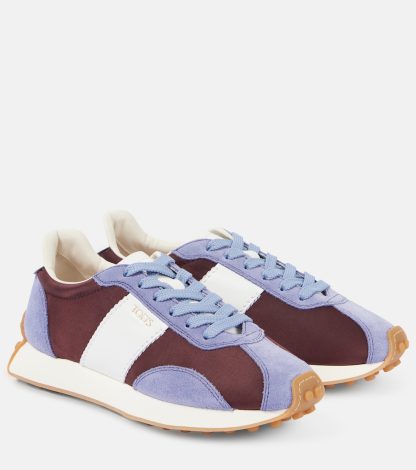 hete verkoopluxe Tods T Vintage sneakers met suède rand veelkleurig