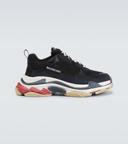 hoogwaardige luxe Balenciaga Triple S sneakers zwart