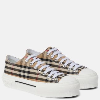 hoogwaardige luxe Burberry Burberry geruite canvas sneakers veelkleurig