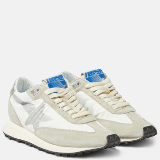 hoogwaardige luxe Golden Goose Marathon sneakers met suède rand neutralen