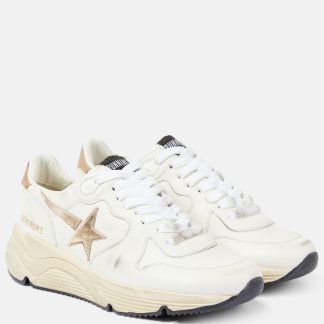 hoogwaardige luxe Golden Goose Running Sole leren sneakers wit