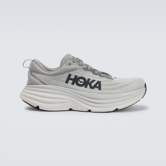 hoogwaardige luxe Hoka One One Bondi 8 hardloopschoenen grijs