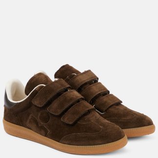 hoogwaardige luxe Isabel Marant Beth suède sneakers bruin