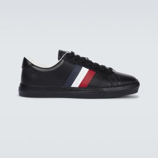 hoogwaardige luxe Moncler New Monaco sneakers zwart