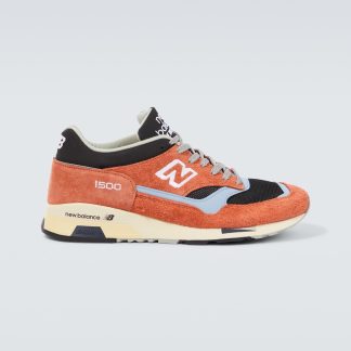 hoogwaardige luxe New Balance Made UK 1500 leren sneakers oranje