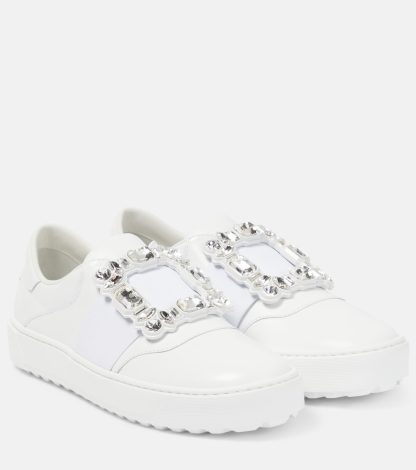 hoogwaardige luxe Roger Vivier Viv' Golf sneakers wit