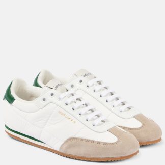 hoogwaardige luxe Saint Laurent Circle sneakers met suède montuur wit