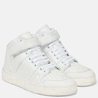 hoogwaardige luxe Saint Laurent LAX leren sneakers wit