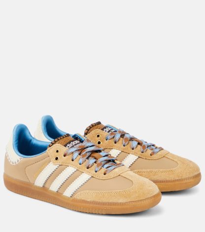 luxe groothandel Adidas x Wales Bonner Samba leren sneakers beige