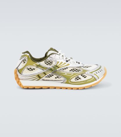 luxe groothandel Bottega Veneta Orbit-sneakers groen