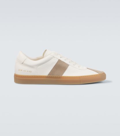 luxe groothandel Common Projects Tennis suède leren sneakers wit