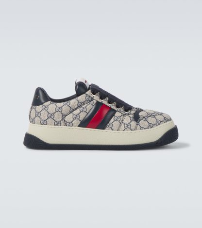 luxe groothandel Gucci GG Screener canvas sneakers beige