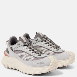 luxe groothandel Moncler Trailgrip leren hardloopschoenen roze