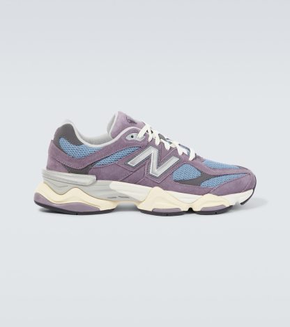 luxe groothandel New Balance 9060 leren sneakers grijs