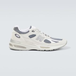 luxe groothandel New Balance Made UK 991v2 sneakers met suède montuur grijs