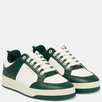 luxe groothandel Saint Laurent SL/61 leren en suède sneakers bruin