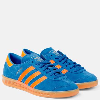 luxe kopen Adidas Hamburg suède sneakers blauw