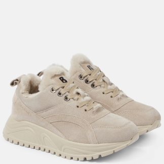 luxe kopen Bogner Nieuwe Malaga suède sneakers wit