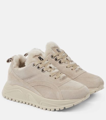 luxe kopen Bogner Nieuwe Malaga suède sneakers wit