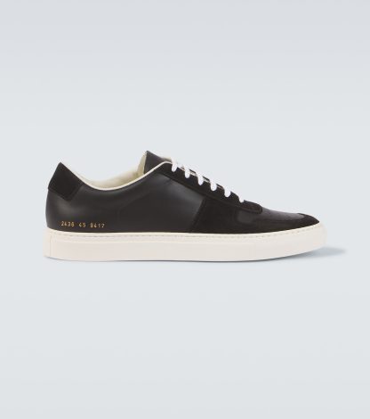 luxe kopen Common Projects BBall Duo sneakers van leer en suède bruin