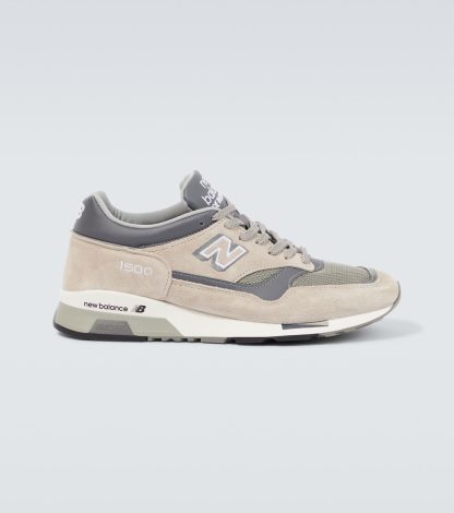 luxe kopen New Balance Made UK 1500 leren sneakers grijs