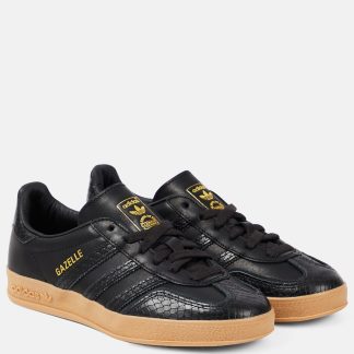 luxe replica Adidas Gazelle leren sneakers zwart