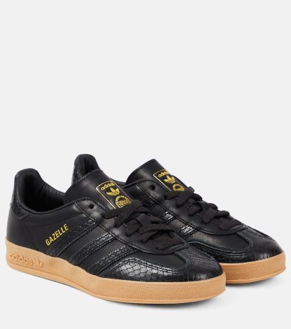 luxe replica Adidas Gazelle leren sneakers zwart