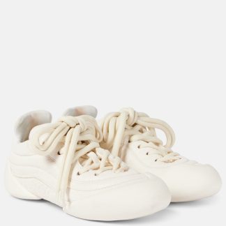 luxe replica Alexander McQueen Flexion leren sneakers wit