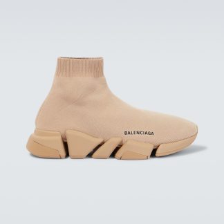 luxe replica Balenciaga Speed 2.0 sneakers beige