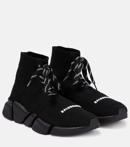 luxe replica Balenciaga Speed 2.0 sneakers zwart