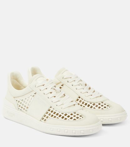 luxe replica Valentino Garavani Upvillage leren sneakers neutraal