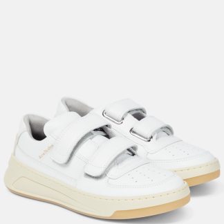 mode luxe Acne Studios Steffey leren sneakers wit