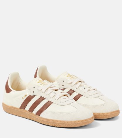 mode luxe Adidas Samba OG leren sneakers wit