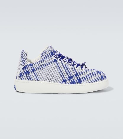 mode luxe Burberry Burberry Ruit sneakers blauw