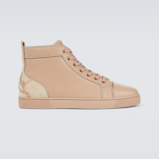 mode luxe Christian Louboutin Leuke Louis sneakers beige