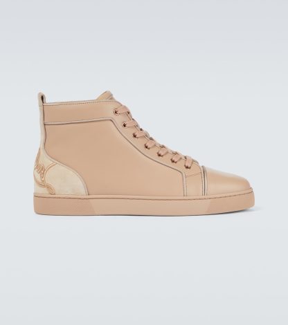 mode luxe Christian Louboutin Leuke Louis sneakers beige