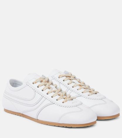 mode luxe Dries van Noten Leren sneakers wit