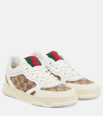 mode luxe Gucci Gucci Re-Web sneakers wit