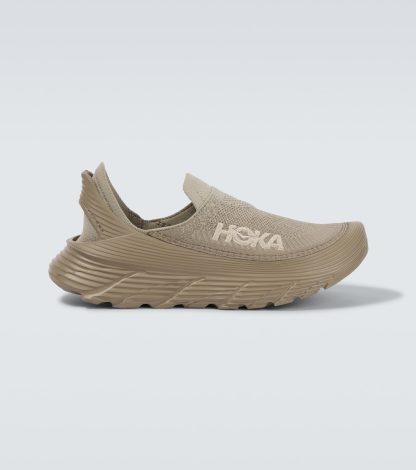 mode luxe Hoka One One Restore TC slip-on sneakers beige